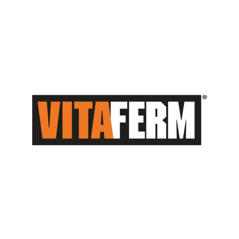 Vita Ferm Logo black background SQUARED